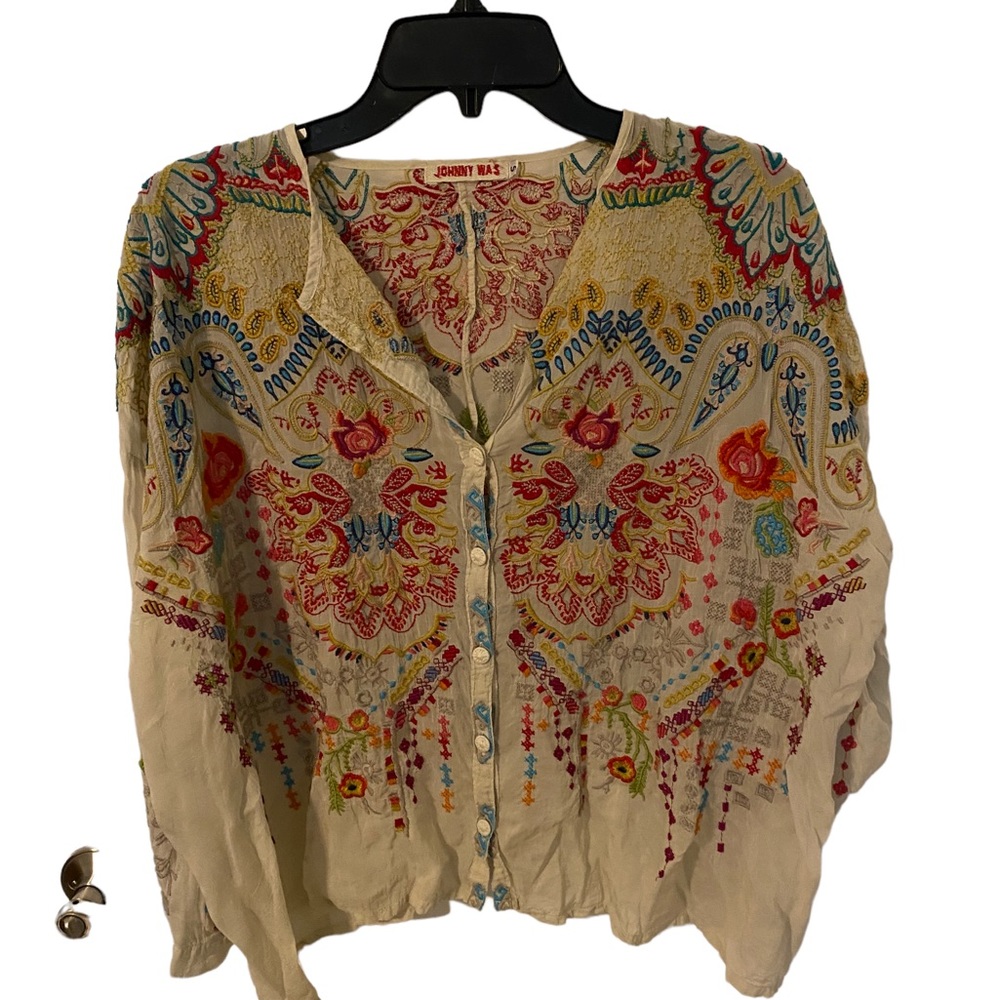 Johnny Was button down blouse